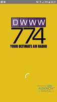 DWWW 774 Ultimate AM Radio Affiche