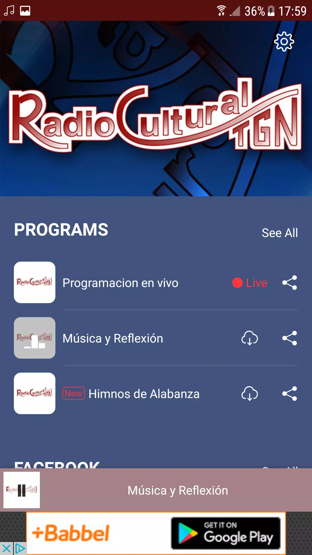 Descarga de APK de Radio Cultural TGN para Android