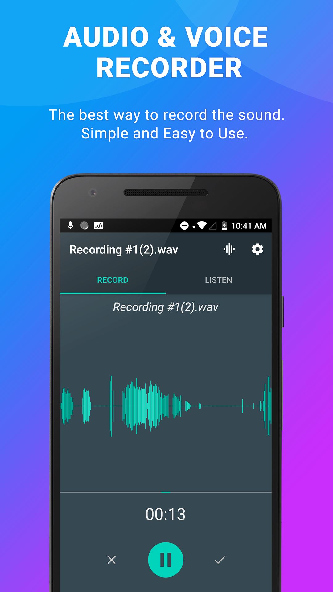 Запись Голоса & Диктофон, Запись Звука Аудио Резак Для Андроид.