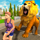 Angry Lion City attack: Wild Lion Simulator Games icon