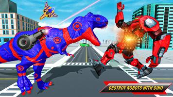 Dinosaur Robot Transform: Jet Robot Dino Transport ảnh chụp màn hình 3