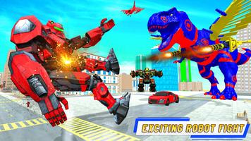 Flying Dinosaur Jet Robot Transform Dino Transport ảnh chụp màn hình 1