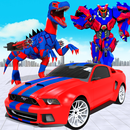 Dinosaur Robot Car Transform: Dino Transport Sim APK