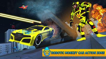 Monkey Car Robot Transformation Game ảnh chụp màn hình 1