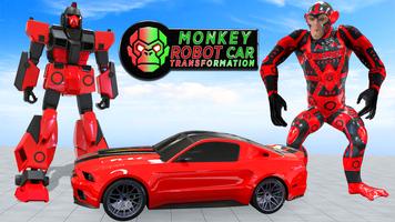 Monkey Car Robot Transformation Game ảnh chụp màn hình 2