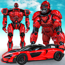 Angry Gorilla Car Robot Transform: King Kong Game APK
