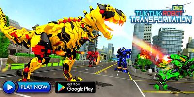 Tuk Tuk Auto Rikscha Transform Dinosaurier Roboter Screenshot 2