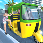 Modern Tuk Tuk Auto Rickshaw: Driving Sim Games ไอคอน