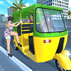 Modern Tuk Tuk Auto Rickshaw: Driving Sim Games icône