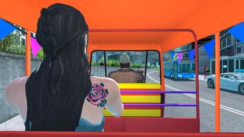 Modern Tuk Tuk Auto Rickshaw: Driving Sim Games capture d'écran 1