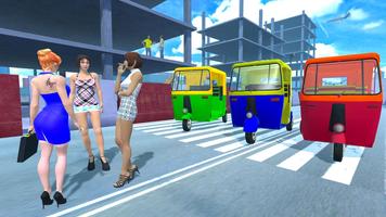 Modern Tuk Tuk Auto Rickshaw: Driving Sim Games ภาพหน้าจอ 2