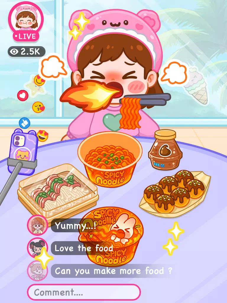 Mukbang巨星:ASMR直播互動