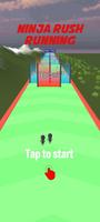 Ninja run grirl run 3d poster