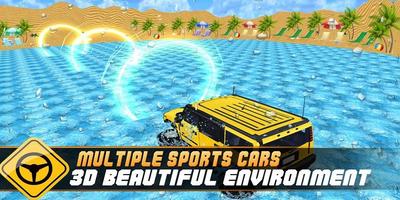 Water Slide Floating Car - Water Surfing Stunt Car screenshot 1