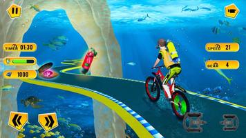BMX Bicycle Race - Underwater  Stunts Affiche
