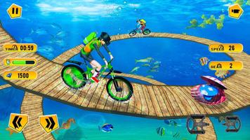 BMX Bicycle Race - Underwater  Stunts screenshot 2