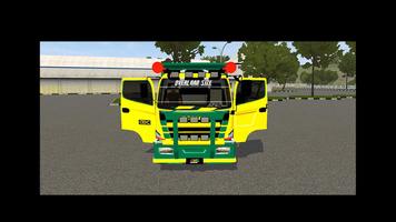 Mod Bussid Truck Hino 500 Dump اسکرین شاٹ 2