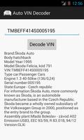 Auto VIN Decoder 截图 1