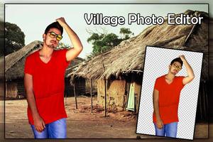Village Cut Paste Photo Editor الملصق