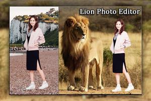 Lion Cut Paste Photo Editor capture d'écran 1