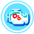 Diagnostic automatique, automobile icône