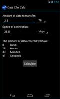 Data Xfer Calc screenshot 1