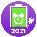Automatic full charge battery alarm icon