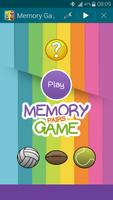 Sports 1, Memory Game (Pairs) poster