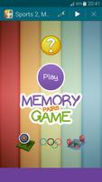 Sports 2, Memory Game (Pairs) Affiche