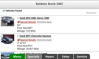Baldwin Buick GMC screenshot 2