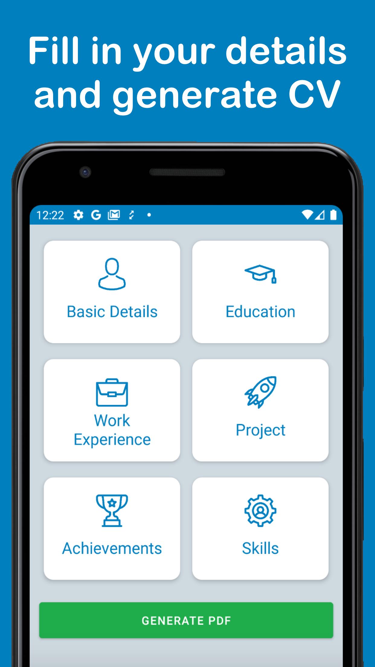 Android cv maker pdf resume builder apk 