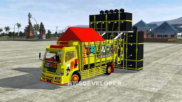 Mod Bussid DJ Truck Simulator-poster