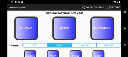 Avalon Navigation الملصق