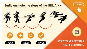 Animated Ninja Cartoon Maker स्क्रीनशॉट 1