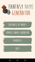 Fantasy Name Generator 海報