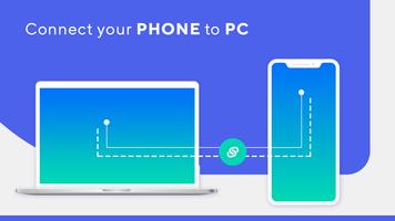 How to Connect your phone to PC - SMS, Photo on PC poster