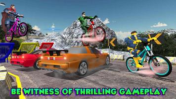 Superhero Bmx Cycle: Hill Racing تصوير الشاشة 2