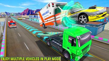 Highway Traffic Car Transform الملصق