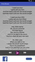 Chris Brown - Overdose ft Anez Mo Music Lyrics App syot layar 2