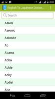 English To Japanese Dictionary الملصق