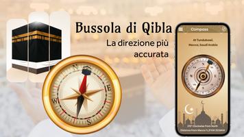 Poster Bussola di Qibla: Kaaba