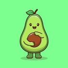Cute Avocado Wallpaper HD & 4K Zeichen
