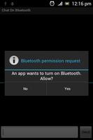 Chat On Bluetooth capture d'écran 1