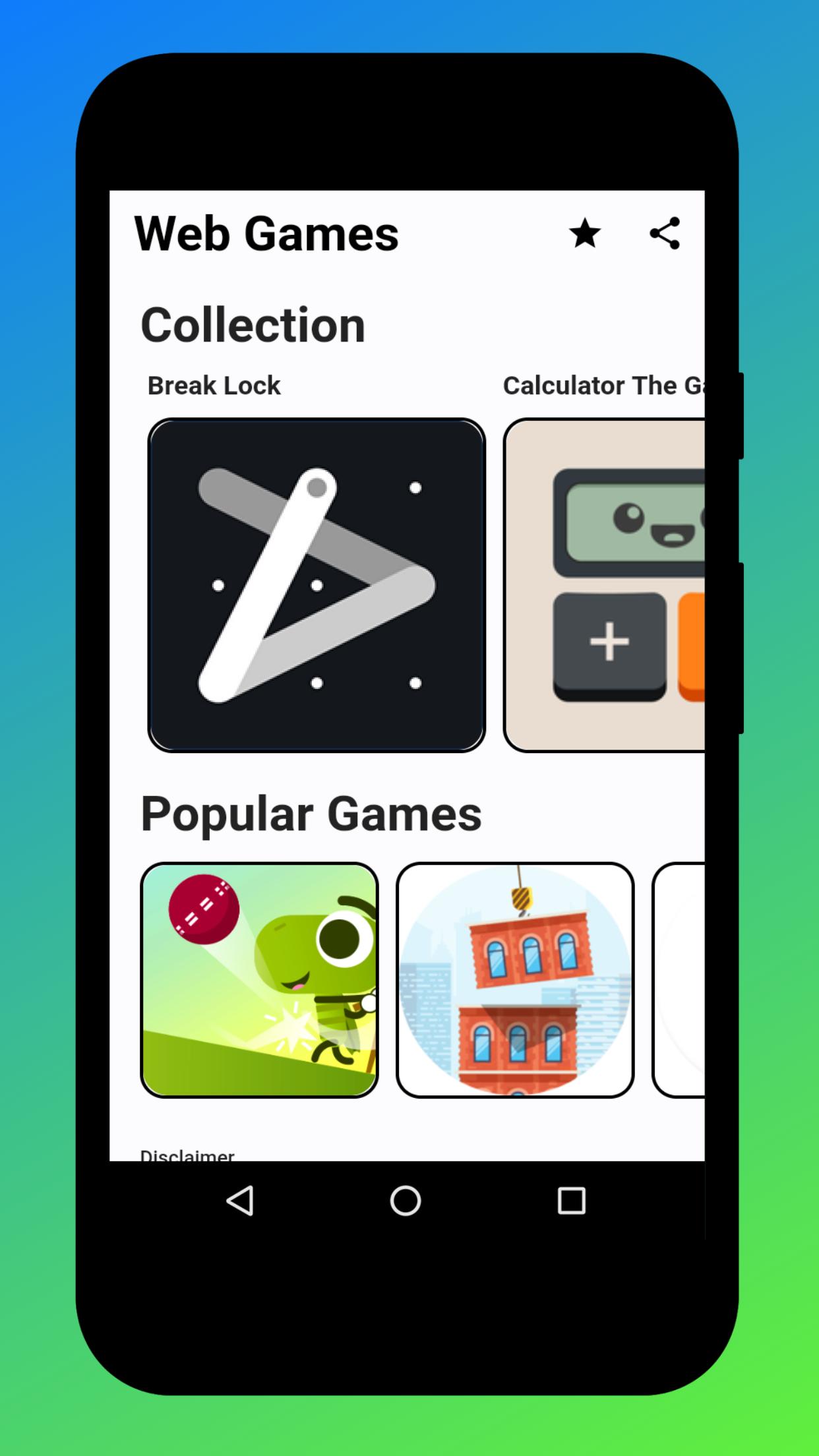Web Games+ One Stop Gaming Latest Version 1.0.0 for Android