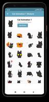 Cat Animated Stickers for WA تصوير الشاشة 1
