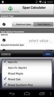 AWC Span Calc screenshot 2