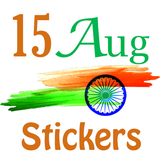 Independence 15 August Sticker أيقونة