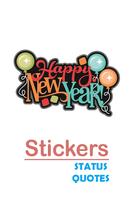 Joyful New Year Stickers 2024 الملصق