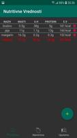 Proračun nutritivnih vrednosti namirnica स्क्रीनशॉट 2