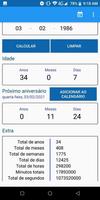 Calculadora de idade imagem de tela 1